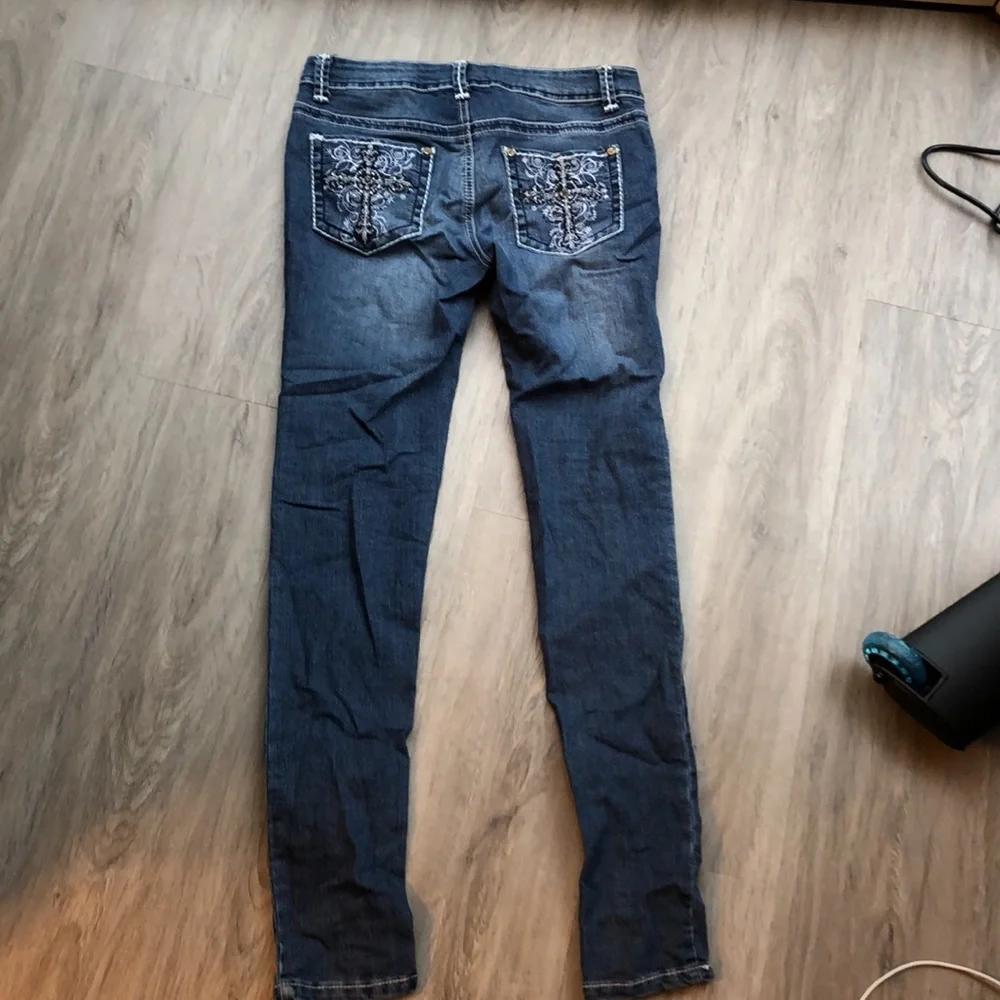 Skinny jeans with beaded design - Picture 5 of 5